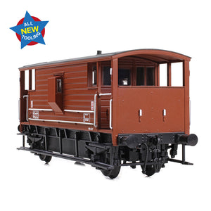 LMS 20T Brake Van BR Bauxite (Late) - Bachmann -38-978 - Scale OO