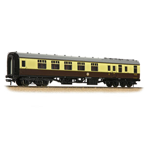 BR Mk1 BCK Brake Composite Corridor BR (WR) Chocolate & Cream [PF] - Bachmann -39-229DPF - Scale 1:76