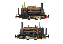 Load image into Gallery viewer, Quarry Hunslet 0-4-0ST 'Margaret' Penrhyn Quarry Lined Black (Early) - Bachmann -391-055 - Scale OO9
