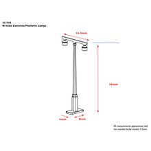 Load image into Gallery viewer, Concrete Platform Lamps (x4) - Bachmann -42-542 - Scale 1:148 (N)
