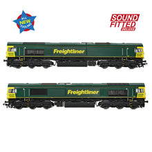 Load image into Gallery viewer, Class 66/6 66606 Freightliner Green - Bachmann -50-002SFX - Scale OO
