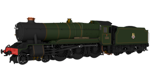 GWR County No.1006 'County of Cornwall' BR Lined Green Early Crest - DCC SOUND - Rapido Trains - 954506