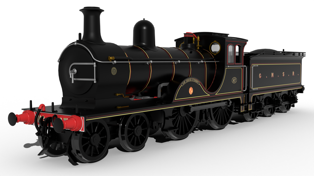 GNoSR F Class No.47 'Sir David Stewart' - GNoSR Lined Black - DCC SOUND - Rapido Trains - 959502