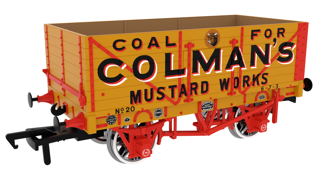 Colmans Mustard (7-plank, side and end doors) - Rapido Trains - 967249