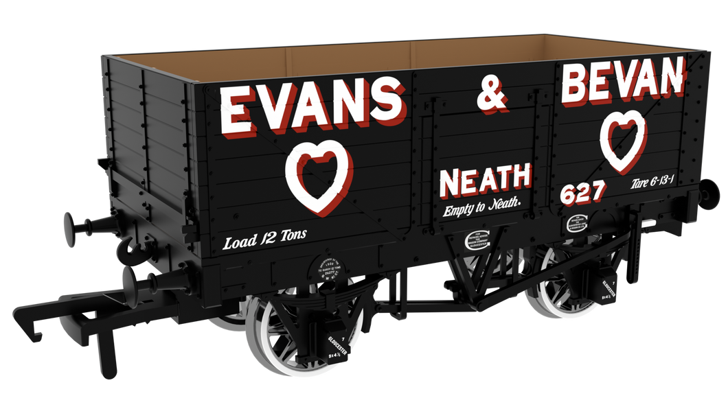Evans & Bevan (7-plank, side and end doors) - Rapido Trains - 967253