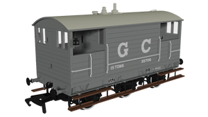 GCR 15T 6w Brake - GC Grey No.35706 - Rapido Trains - 975001