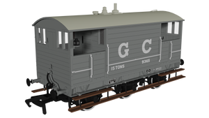 GCR 15T 6w Brake - GC Grey No.9365 - Rapido Trains - 975002