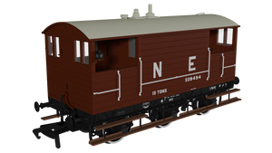 GCR 15T 6w Brake - LNER Bauxite pre-1936 No.509494 - Rapido Trains - 975007
