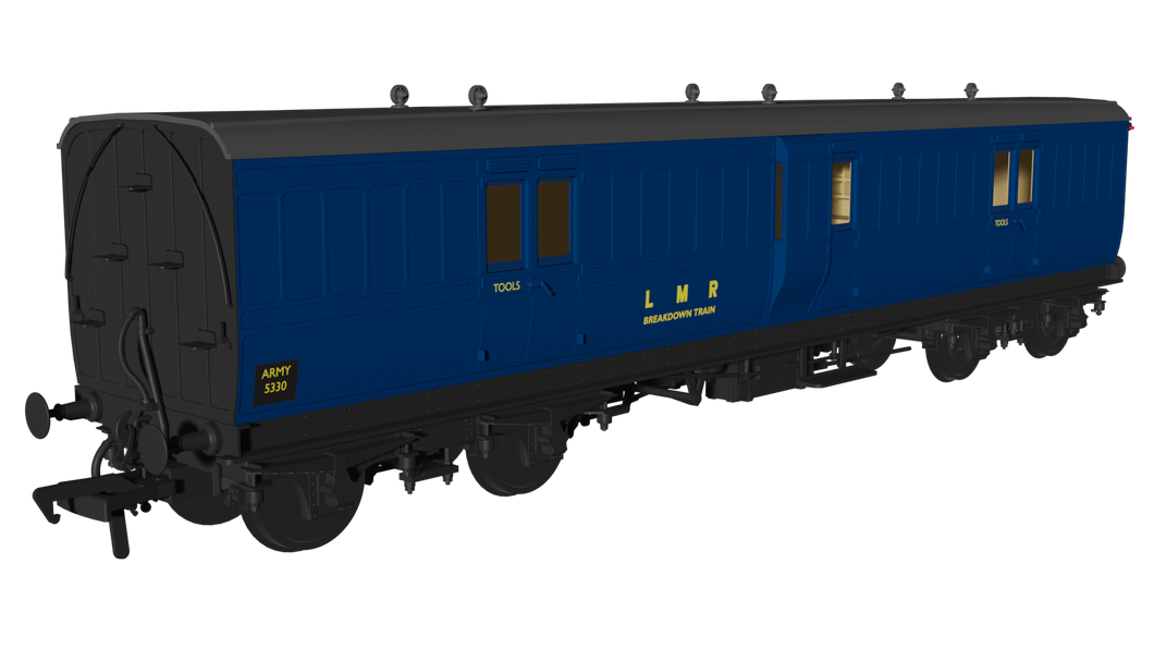 LMR Evolution Non-Corridor Full Brake ARMY 5330 - Rapido Trains - 978054