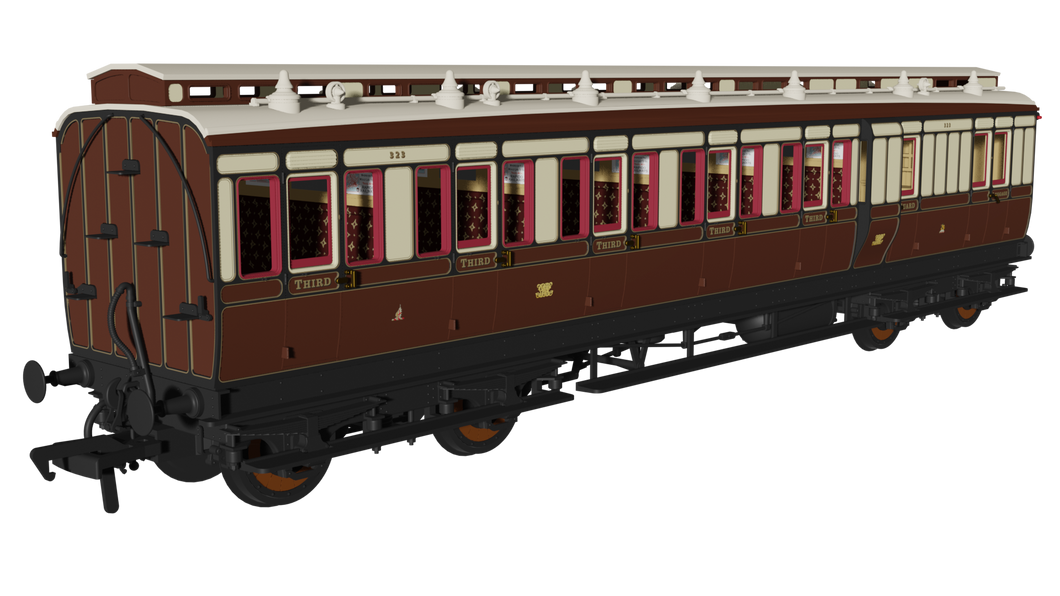 GWR (pre-1904) ‘Evolution’ Non-Corridor Brake Third No.323 - Rapido Trains - 978132