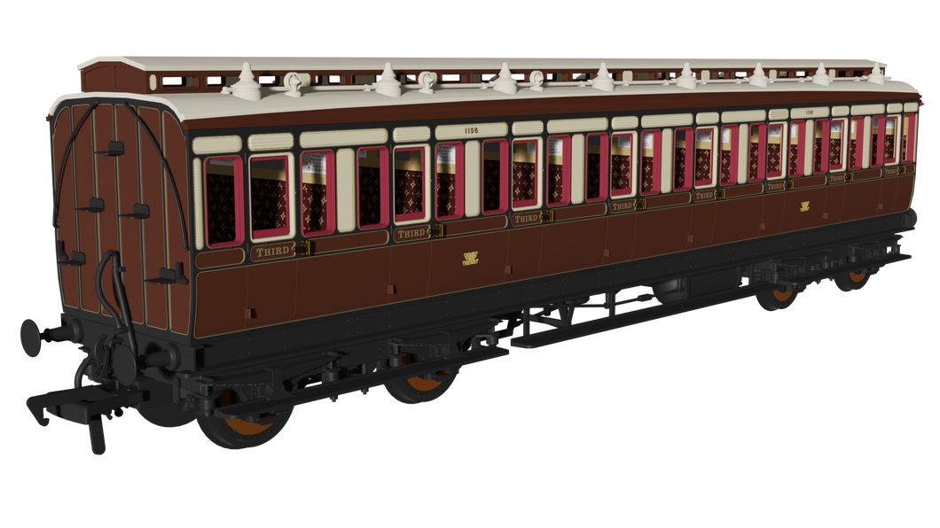 GWR (pre-1904) ‘Evolution’ Non-Corridor Third No.1156 - Rapido Trains - 978133