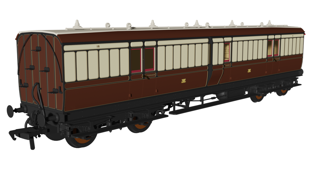 GWR (pre-1904) ‘Evolution’ Non-Corridor Full Brake No.18 - Rapido Trains - 978136