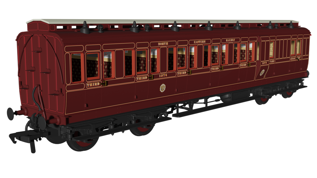 NER ‘Evolution’ Non-Corridor Brake Third No.1374 - Rapido Trains - 978150