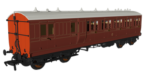 LBSC Mahogany 'Evolution' Non-Corridor Carriage Brake Third No.1240 - Rapido Trains - 978202
