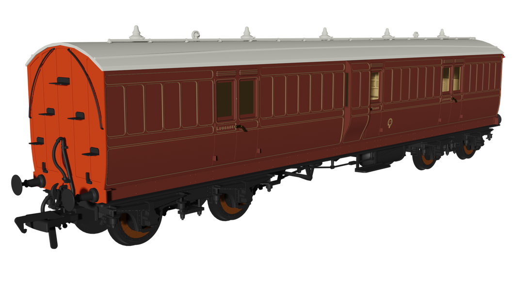 LBSC Mahogany 'Evolution' Non-Corridor Full Brake No.155 - Rapido Trains - 978206