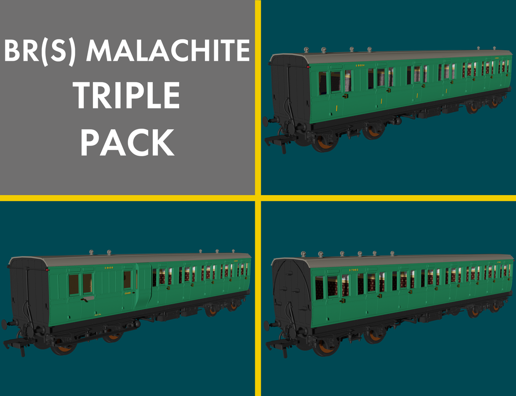 BR Malachite 'Evolution' Non-Corridor Carriage Pack - Rapido Trains - 978231