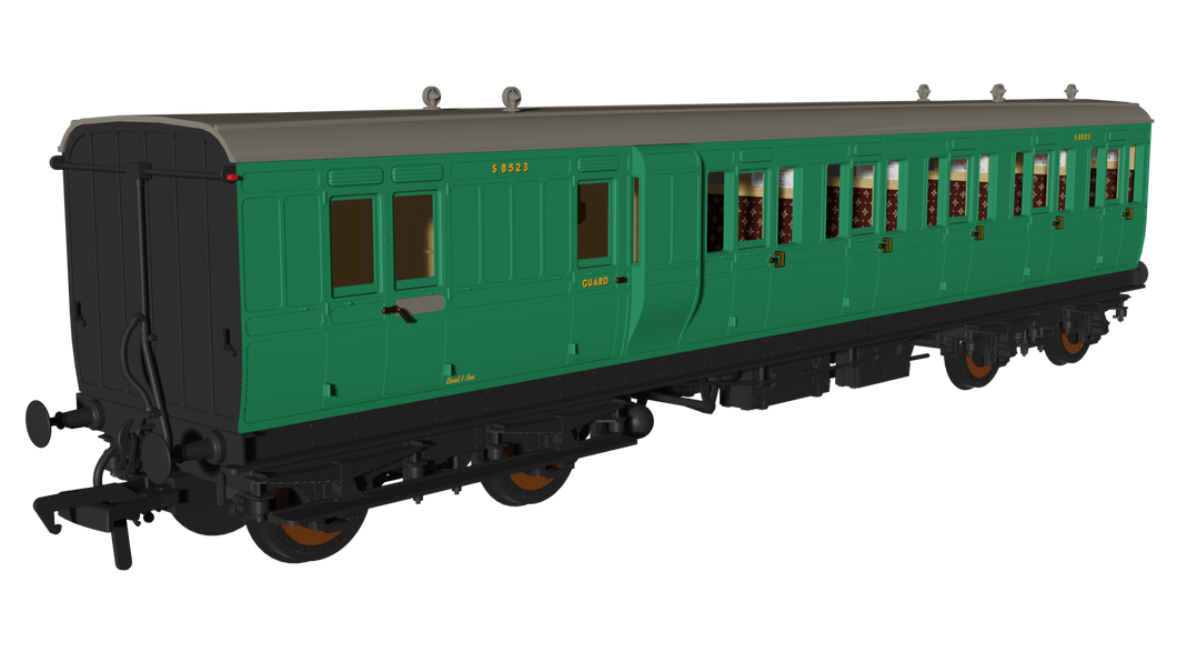 BR Malachite 'Evolution' Non-Corridor Carriage Brake Third No.S8523 - Rapido Trains - 978232