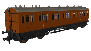 Generic Brown 'Evolution' Non-Corridor Composite - Rapido Trains - 978246