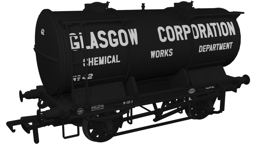 Ammonium Nitrate / Chemical Tank Wagon - Glasgow Corporation Chemical Department No.42 - Rapido Trains - 981013