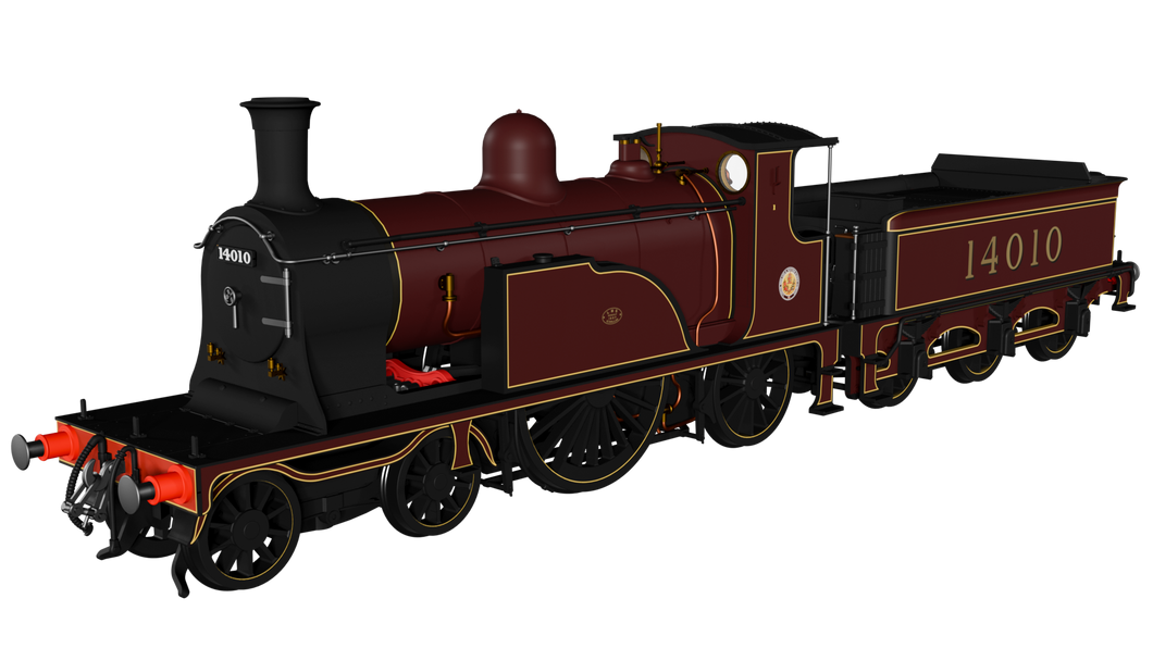 Caledonian Single No.123 - LMS Lined Red No.14010 - Rapido Trains - 982002