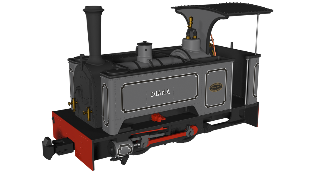 Kerr Stuart Sirdar 'Diana' - Lined Grey - DCC Fitted - Rapido Trains - 986501