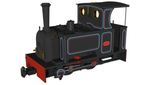 Kerr Stuart 'What If' Short Tank Sirdar - Penrhyn Lined Black - DCC Fitted - Rapido Trains - 986701