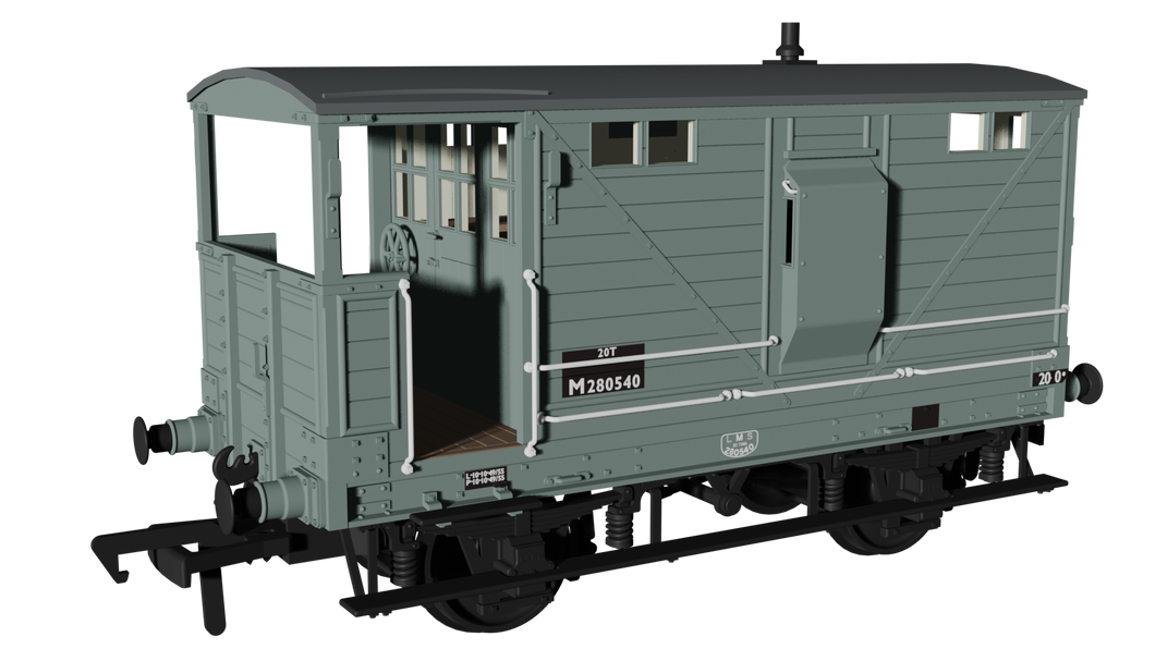 LNWR D17b Brake - BR No.M280540 - Rapido Trains - 987008