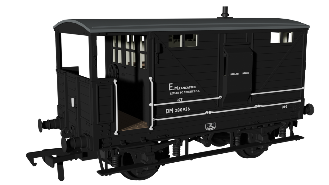 LNWR D17b Brake - BR Departmental No.DM280936 - Rapido Trains - 987009