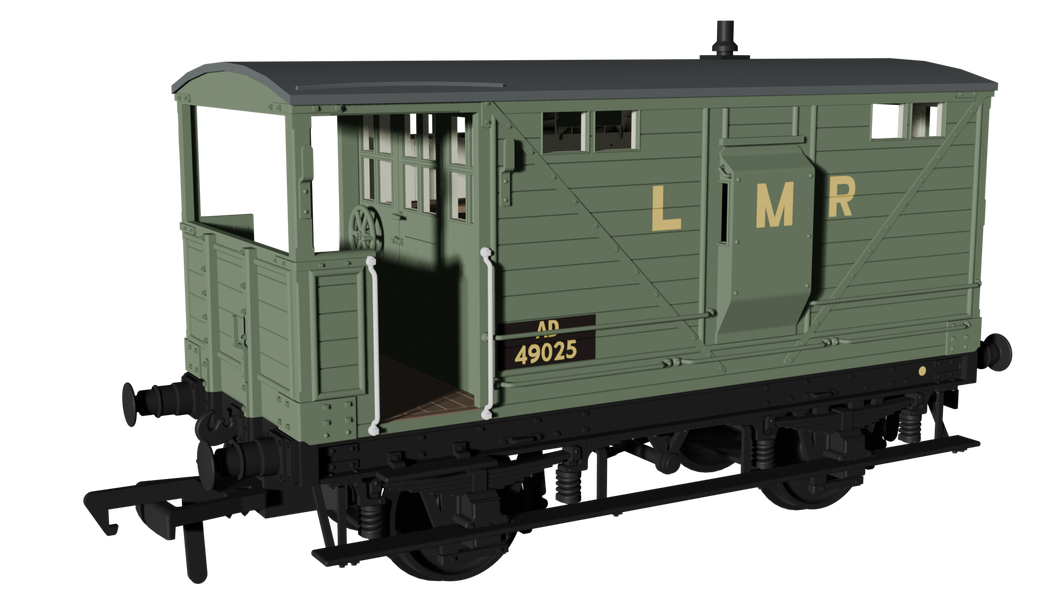 LNWR D17b Brake - LMR No.AD49025 - Rapido Trains - 987012