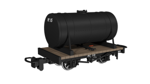 009 Cylindrical Tank -  Plain Black No.15 - Rapido Trains - 990101