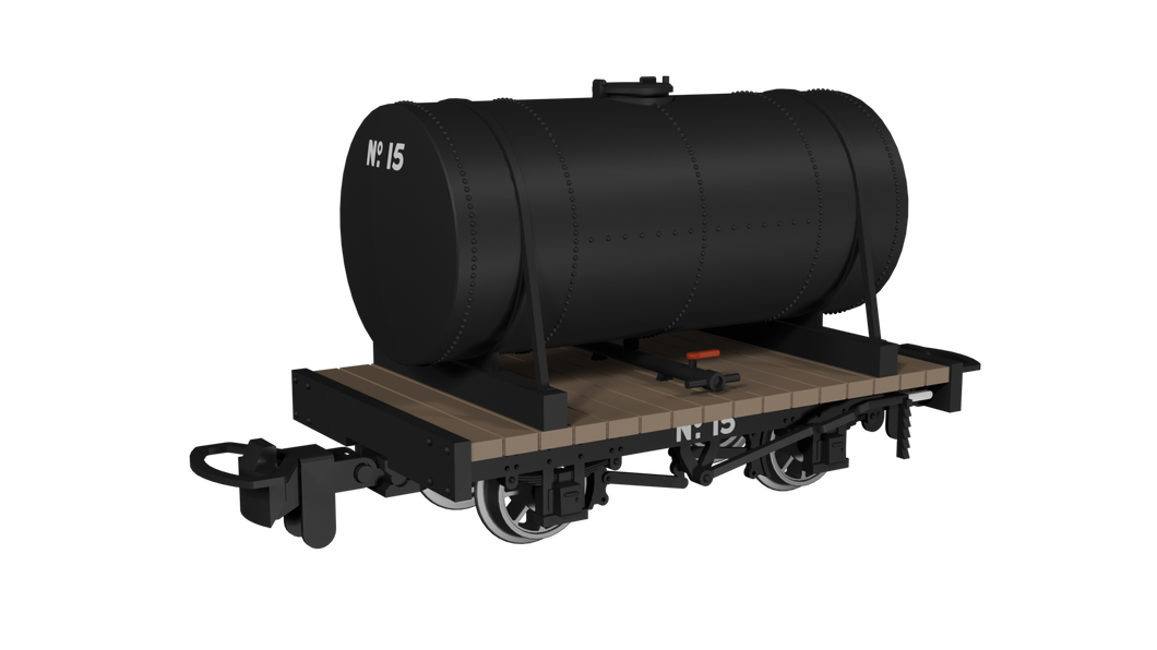 009 Cylindrical Tank -  Plain Black No.15 - Rapido Trains - 990101