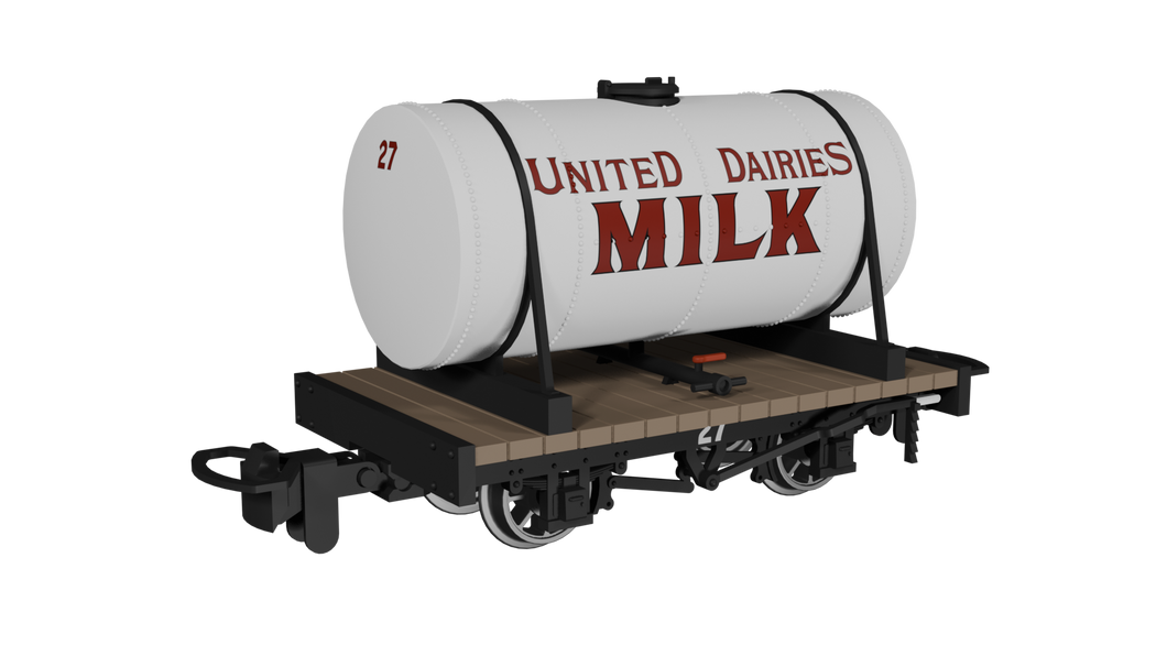 009 Cylindrical Tank -  United Dairies No.27 - Rapido Trains - 990103