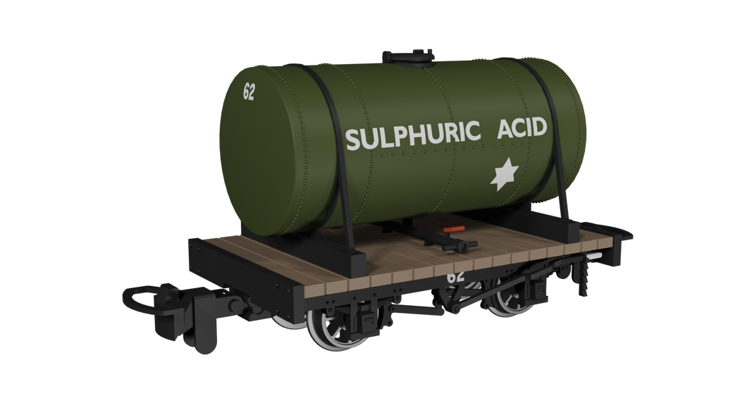 009 Cylindrical Tank -  Sulphuric Acid No.62 - Rapido Trains - 990106