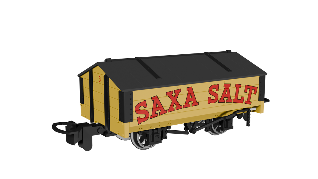009 Peaked Roof Van -  Saxa Salt No.3 - Rapido Trains - 990405