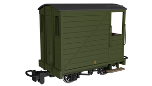 009 Single Veranda Brake Van -  Plain Green No.11 - Rapido Trains - 990805