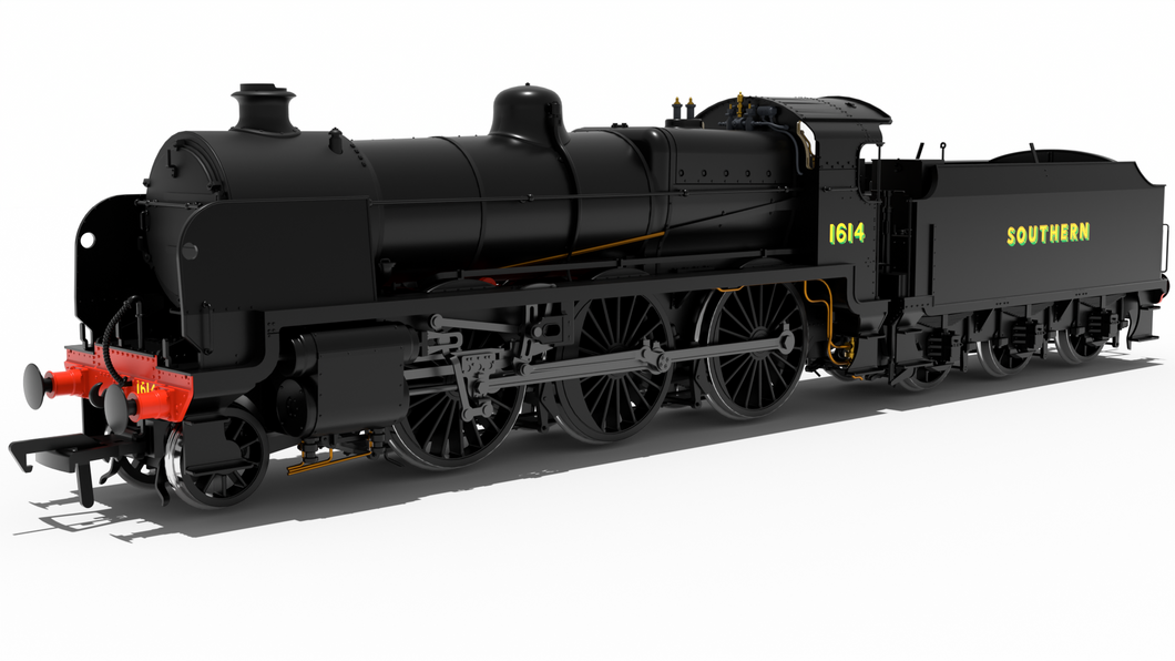 SR U Class No.1614 - SR Black w/ Sunshine Lettering -DCC SOUND - Rapido Trains - 992504