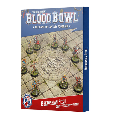 B/BOWL: BRETONNIAN TEAM PITCH & DUGOUTS - gw-202-61 - Blood Bowl - Bretonnia