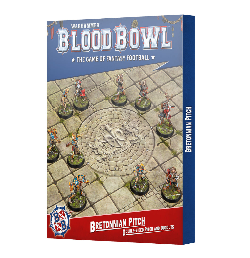 B/BOWL: BRETONNIAN TEAM PITCH & DUGOUTS - gw-202-61 - Blood Bowl - Bretonnia