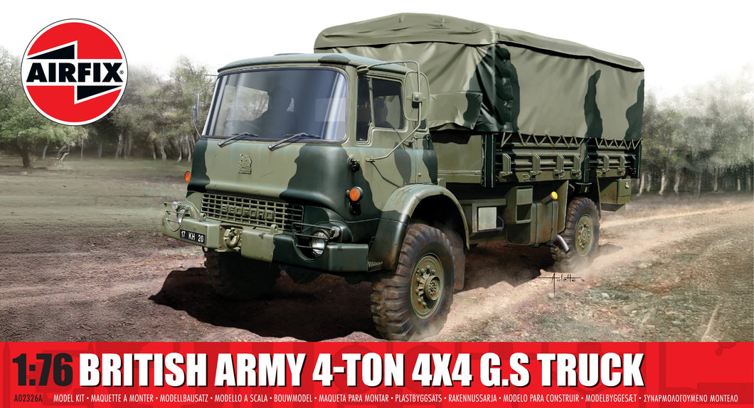 British Army 4-ton 4 x 4 G.S Truck- Airfix - A02326A New for 2025 - PRE ORDER