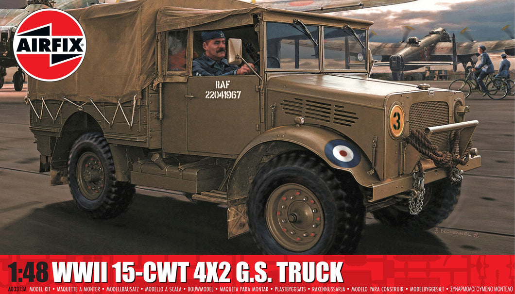 WWII RAF 15-cwt 4 x 2 G.S. Truck- Airfix - A03313A New for 2025