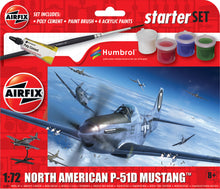 Load image into Gallery viewer, Starter Set - North American P-51D Mustang  - 1:72 Scale - Airfix A55013 - New for 2024

