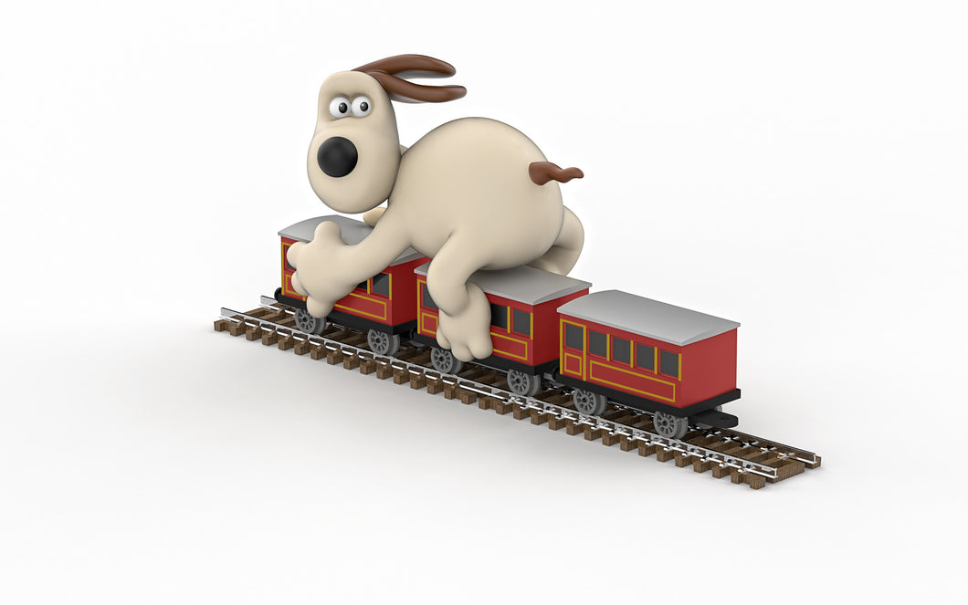 Wallace & Gromit - The Wrong Trousers - Gromit & Coaches - Corgi CC80603 - New for 2024