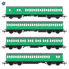 Load image into Gallery viewer, LBSCR 54ft &#39;Isle of Wight&#39; 4-Coach Pack SR Malachite Green
