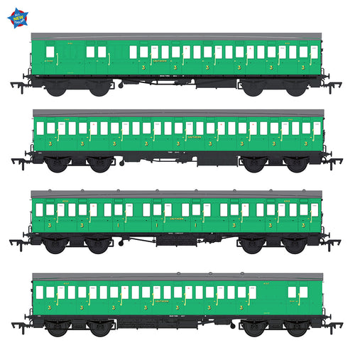 LBSCR 54ft 'Isle of Wight' 4-Coach Pack SR Malachite Green
