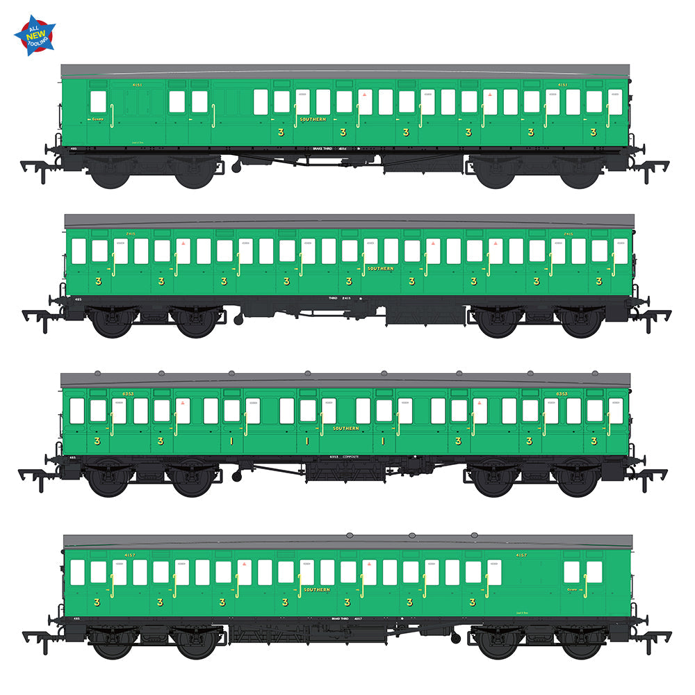 LBSCR 54ft 'Isle of Wight' 4-Coach Pack SR Malachite Green