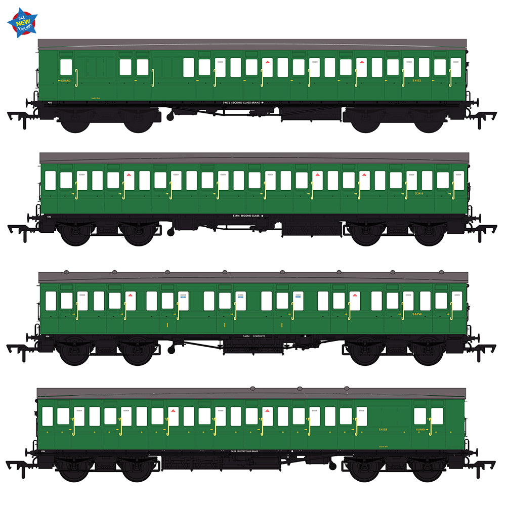 LBSCR 54ft 'Isle of Wight' 4-Coach Pack BR (SR) Green