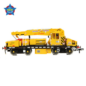 Plasser 12T YOB Diesel-Hydraulic Crane DRP81522 BR Departmental Yellow - Bachmann -E87047 - Scale 1:76