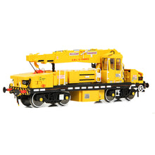 Load image into Gallery viewer, Plasser 12T YOB Diesel-Hydraulic Crane DRP81522 BR Departmental Yellow - Bachmann -E87047 - Scale 1:76
