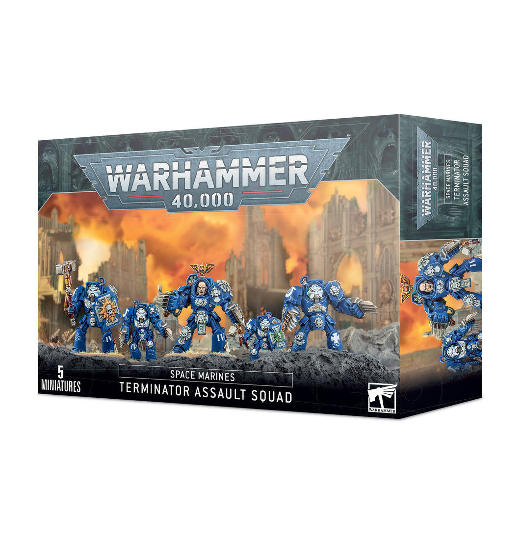 SPACE MARINES TERMINATOR ASSAULT SQUAD - 40k - gw-48-34