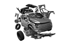 QUICKBUILD Ford F-150 Raptor - Grey - 0 - Airfix J6053 - New for 2024 - PRE ORDER